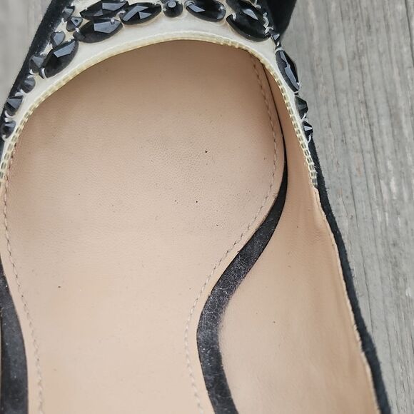 Tory Burch Delphine Rhinestone Heels – Black Suede, Size 7 ✨ - Picture 6 of 11